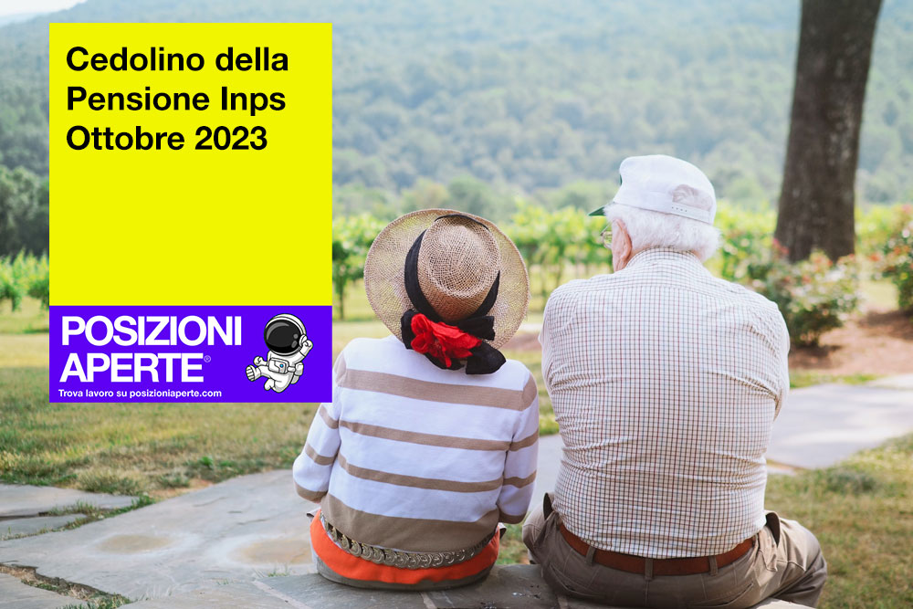 Cedolino della Pensione Inps Ottobre 2023