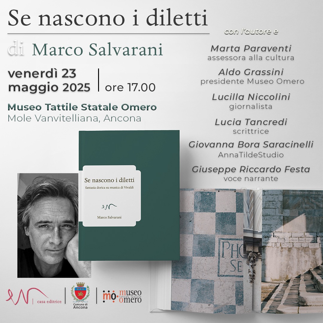 “Se nascono i diletti. Fantasia dorica su musica di Vivaldi”, il romanzo storico-musicale di Marco Salvarani al Museo Omero di Ancona