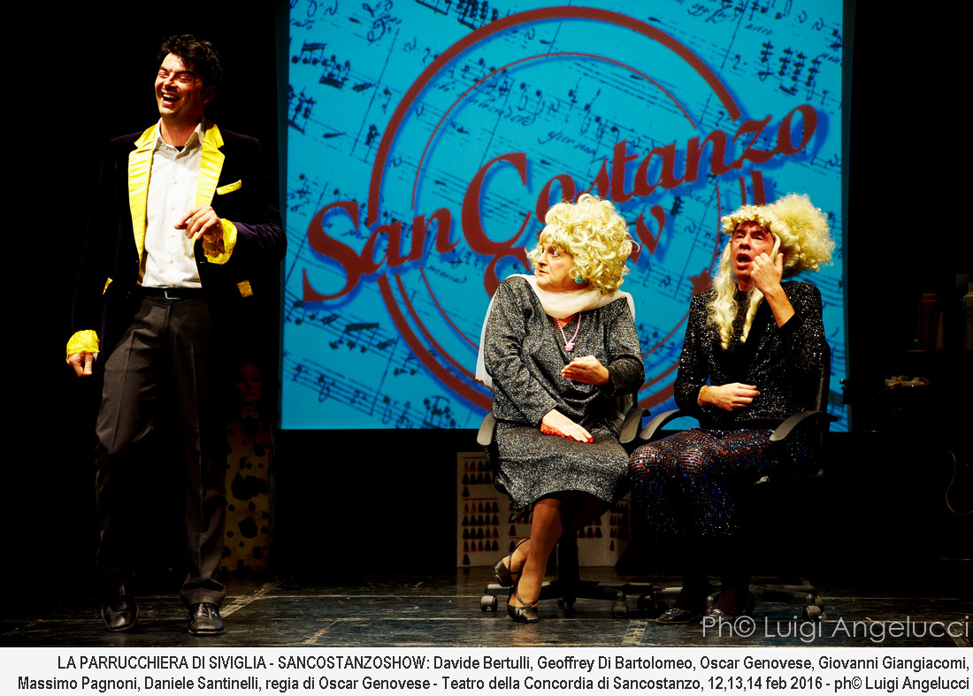 A SAN COSTANZO, LA PARRUCCHIERADI SIVIGLIA di SAN COSTANZO SHOW