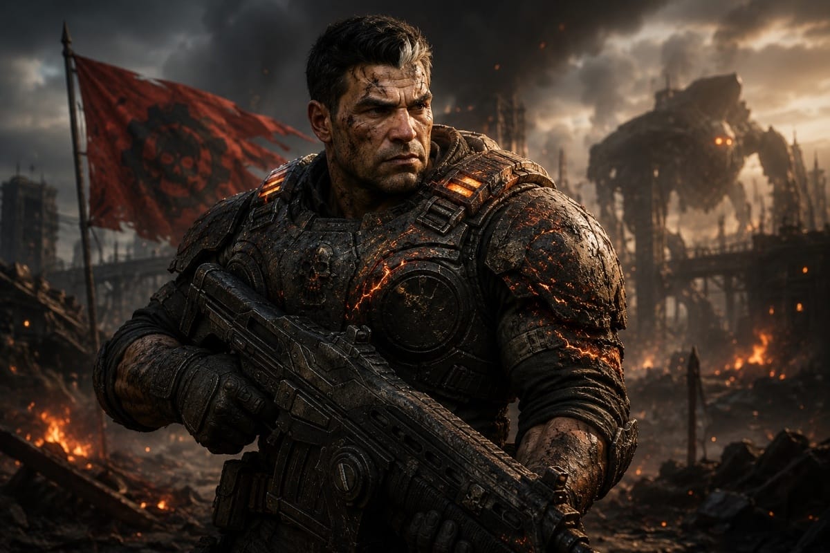 Gears of War: E-Day presenta Exfil Dom, la skin esclusiva inclusa con il preorder