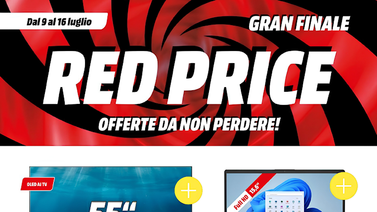 Volantino MediaWorld al 16 luglio: Red Price Gran Finale con offerte Xiaomi, Sony e Dyson - SmartWorld