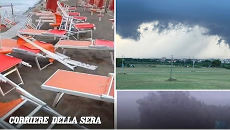 Temporali e downburst in Toscana: raffiche a 110 km/h, danni sulla costa livornese