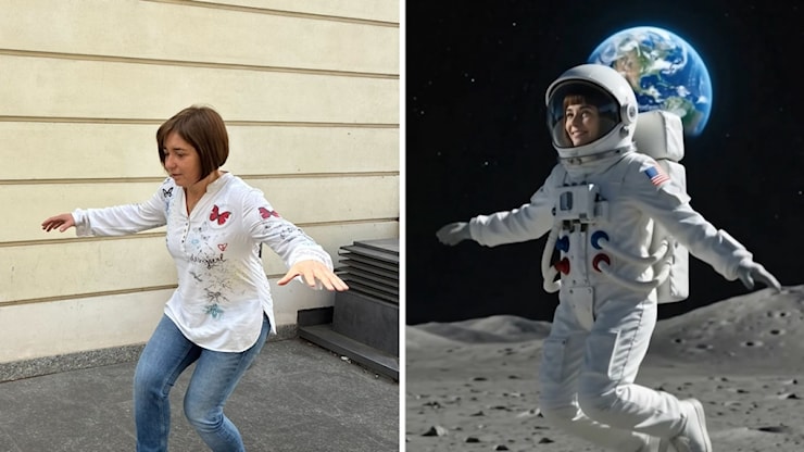 «Trasforma queste foto in un video ambientato sulla Luna»: la nostra prova di Gemini Omni, nuovo modello AI di Google - Corriere della Sera