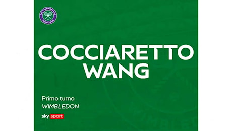 Wimbledon, Cocciaretto ko al primo turno:Ho giocato con dolore, ora una terapia specifica"