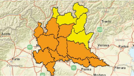 Vento forte e grandine: anche a Brescia scatta l'allerta arancione