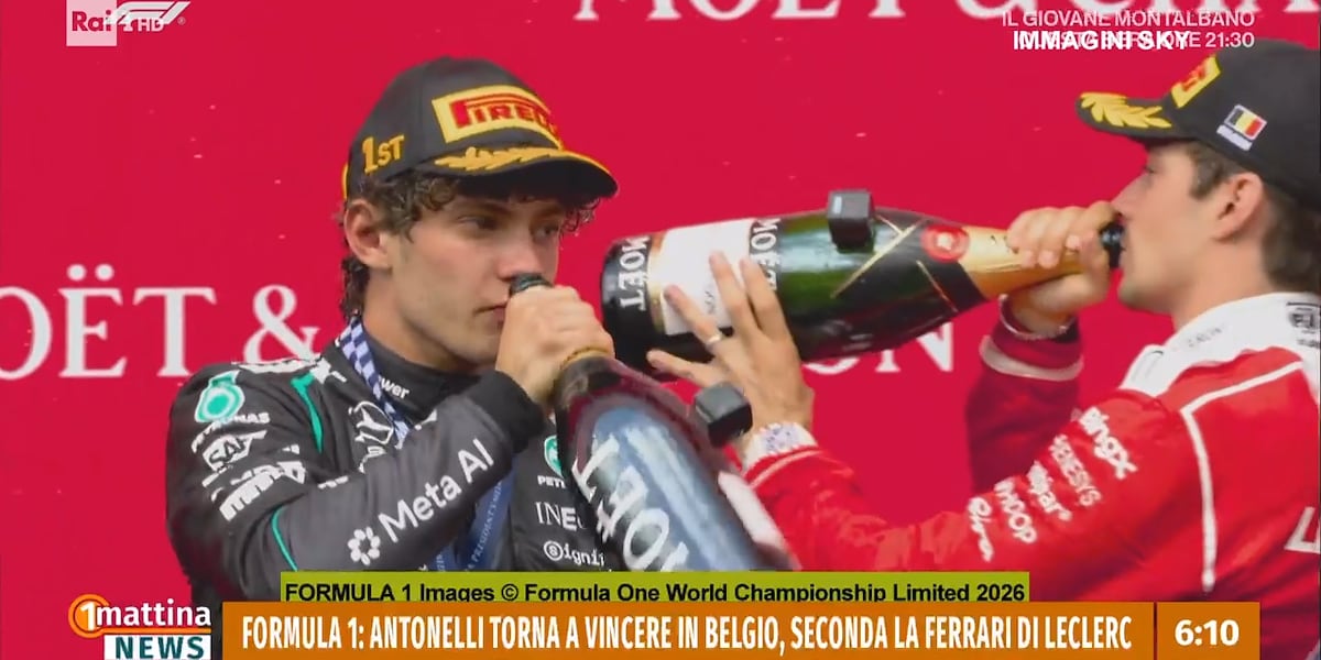 1mattina News 2025/26 - Kimi Antonelli vince in Belgio e allunga in classifica - 20/07/2026 - Video