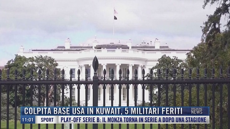 Breaking News delle 11.00 | Colpita base Usa in Kuwait, 5 militari feriti - Tgcom24