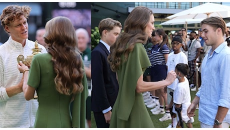 Wimbledon, Kate incorona Sinner e consola Zverev: la royal family incanta il Centre Court