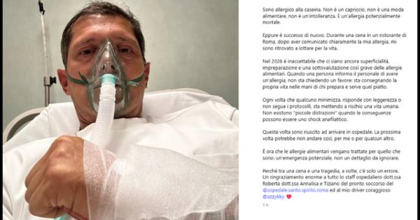 Paura per Aldo Montano, ricoverato per shock anafilattico