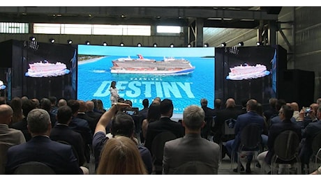 Carnival e Fincantieri, trent'anni e un nuovo colosso: a Monfalcone taglio della lamiera perDestiny"