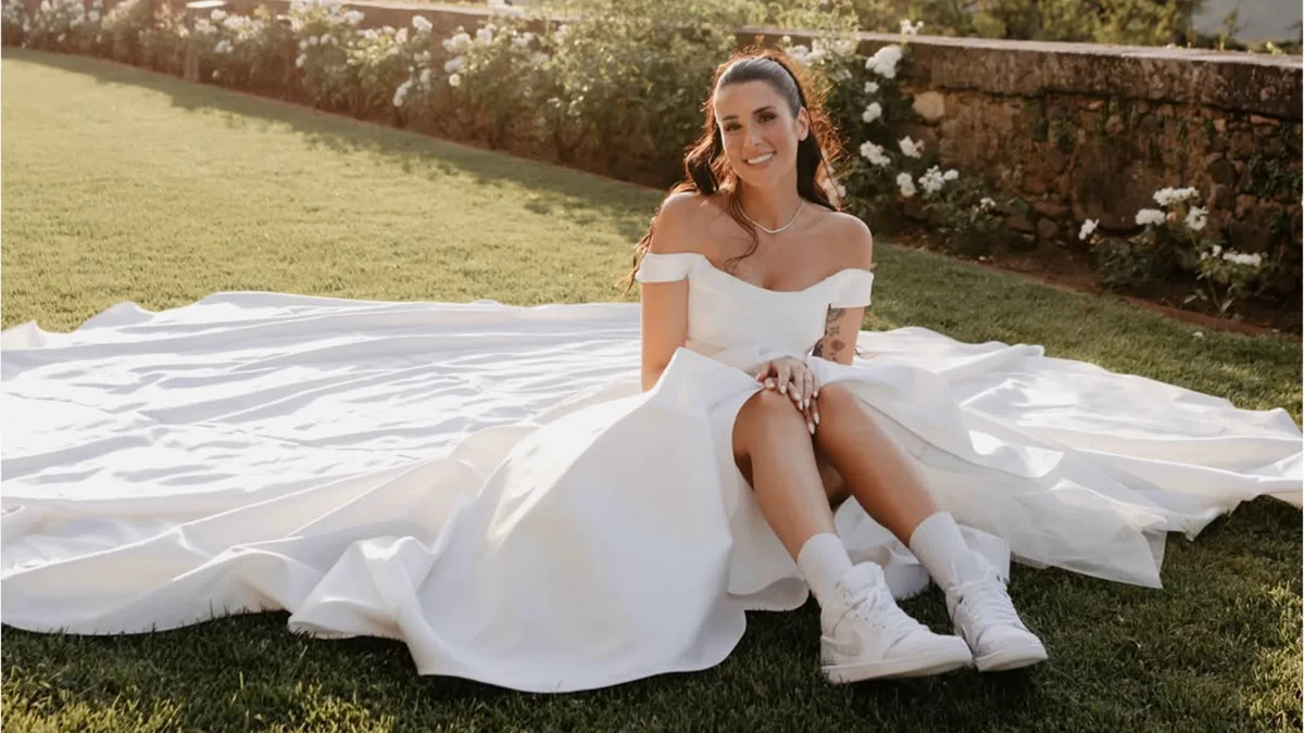 Sposarsi in sneakers? Valentina Vignali all’altare con un paio di Jordan ai piedi