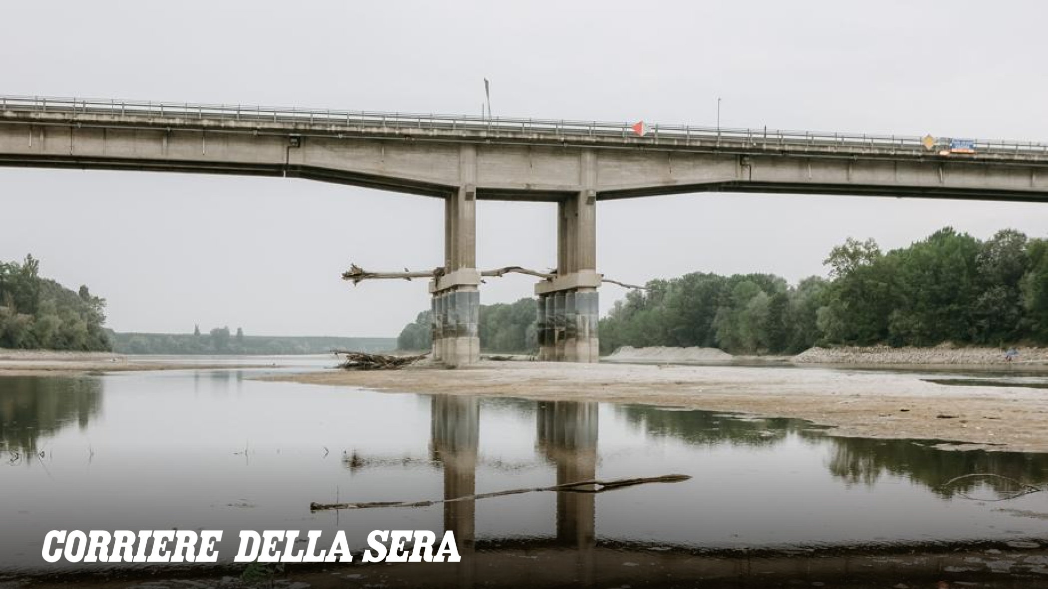 Il Po scende a -6,34 metri: ora è allarme. L'agricoltura ha acqua per 10 giorni