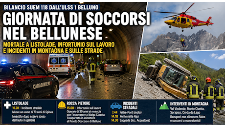 Incidente galleria Listolade: Roberto Penso perde la vita in galleria