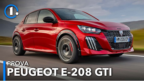 Peugeot E-208 GTi, la sigla storica rinasce elettrica con 281 cavalli