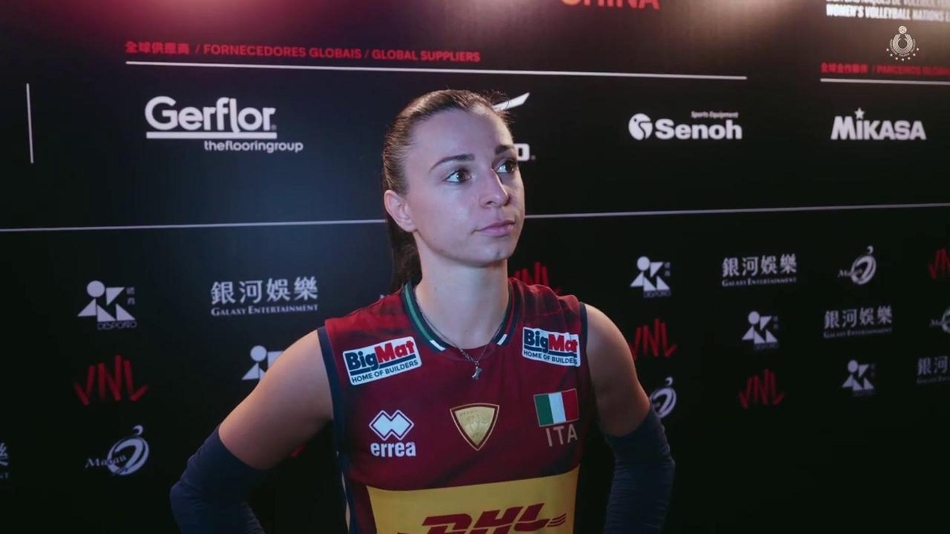 Italia-Olanda 3-0, Eleonora Fersino soddisfatta: Grande partita, serve intensità e concentrazione
