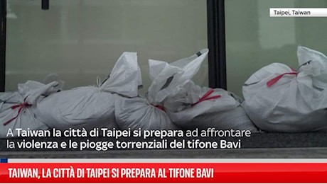Tifone Bavi, allerta massima a Taiwan: è il più esteso degli ultimi trent'anni