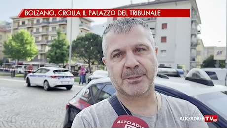 Crolla parte del tribunale di Bolzano, nessun ferito tra le macerie del palazzo di giustizia