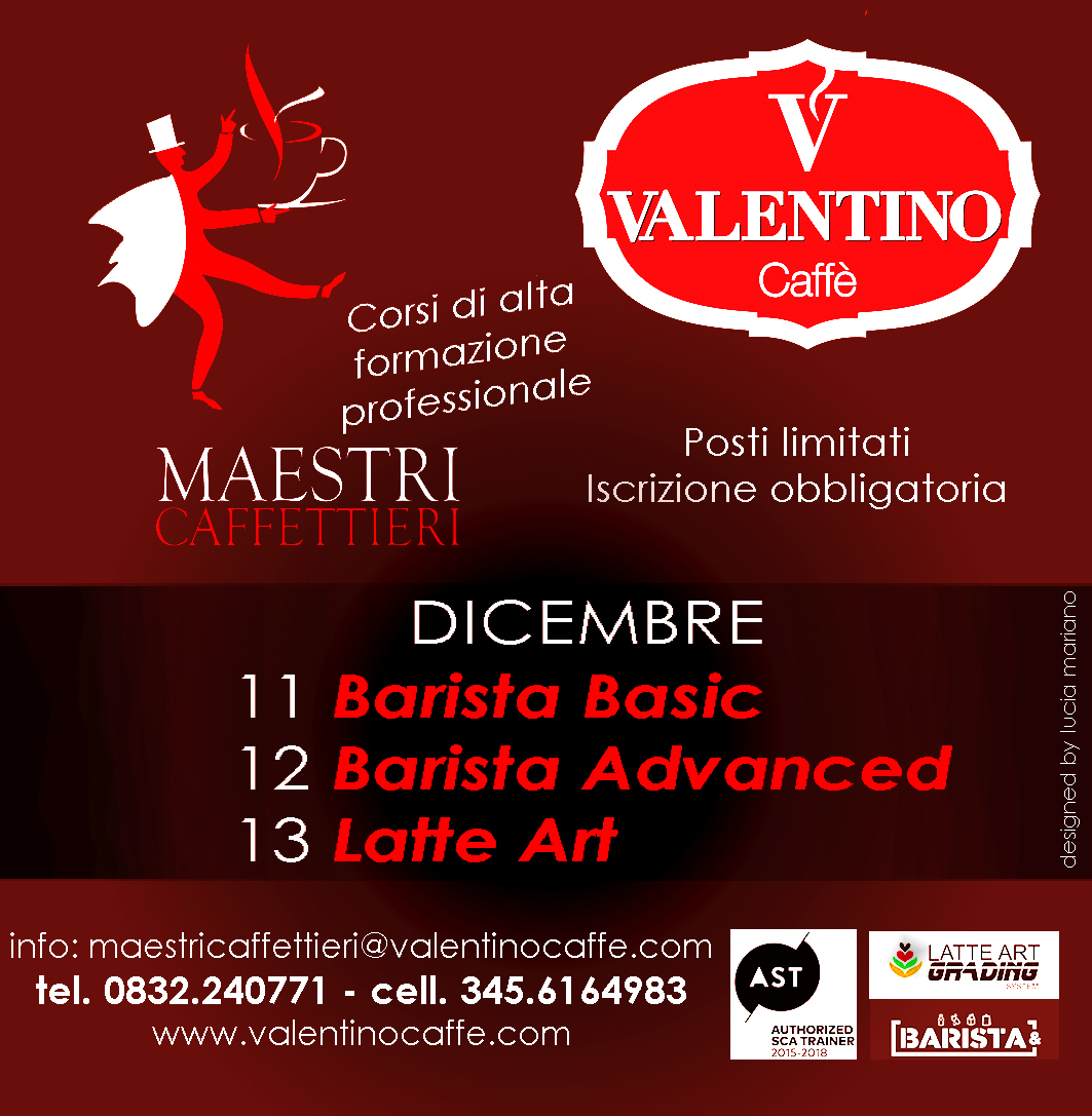 Grande novità in casa Maestri Caffettieri, scuola di alta formazione professionale di Valentino Caffè S.p.A.